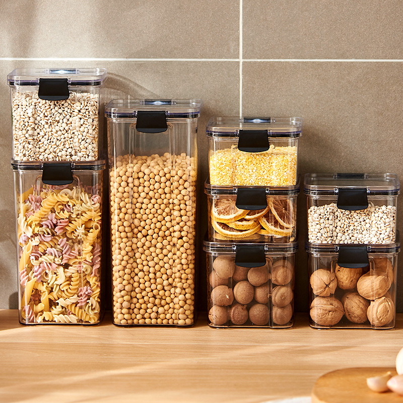 Food Storage Jar Set - Mühürlü Kavanozlar Mutfak Tahıl Saklama Düzenleyici