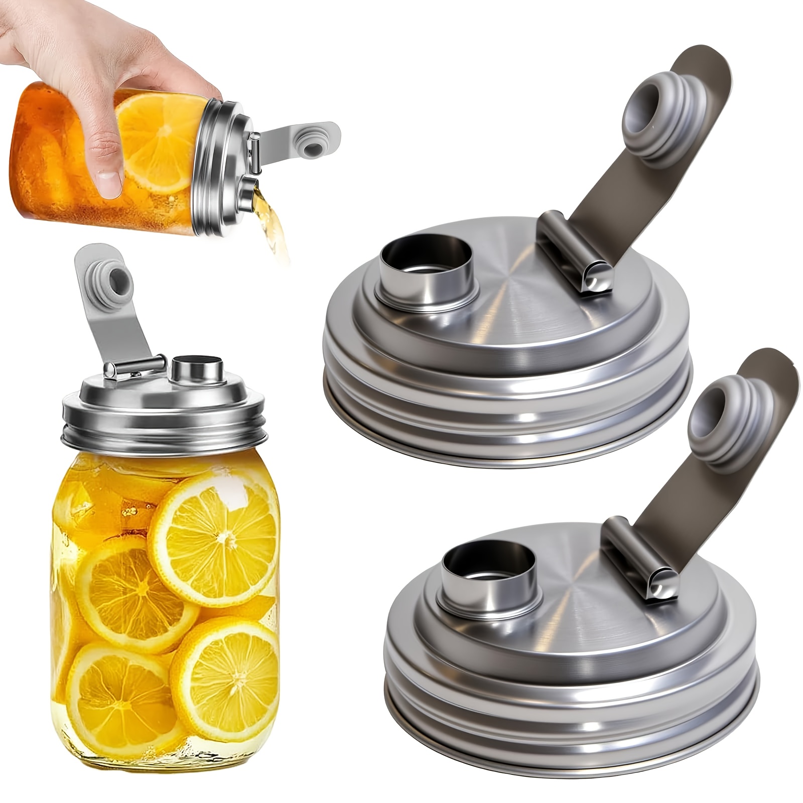 Mason Jar Wide Mouth - 1/2 Paket Geniş Ağızlı Mason Kavanoz