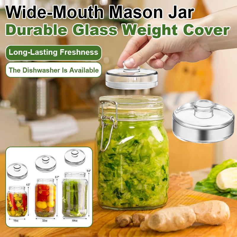 Mason Jar Wide Mouth - Cam Kapaklı Geniş Ağızlı Konserve Kavanozları