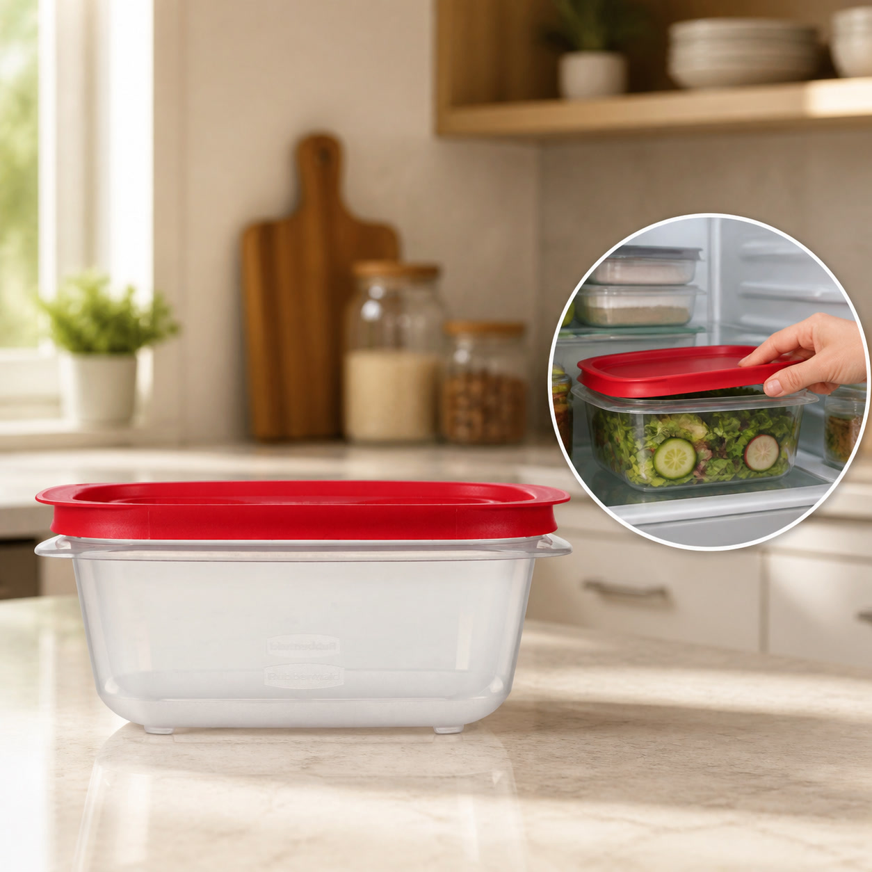 Food Storage Meal Prep - 5.26 Litre Dikdörtgen Gıda Saklama Kabı,