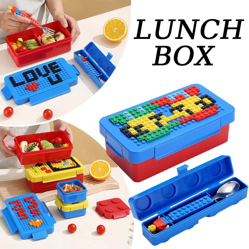 Food Storage Building - Yapı Taşı Öğle Yemeği Kutusu Renkli