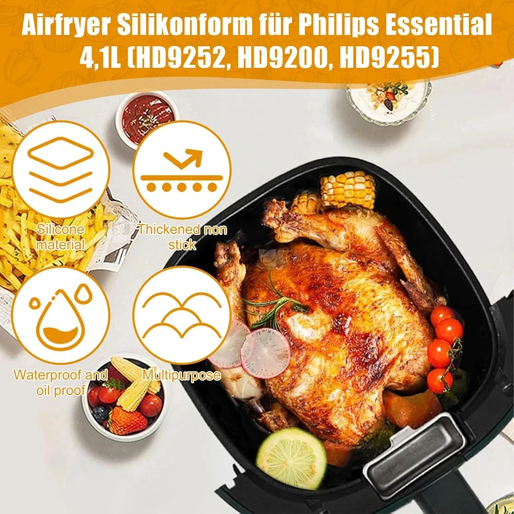 17cm Silikon Hava Fritöz Kalıb - Philips Air Fryer Hd9252 incelemesi ve fiyatı