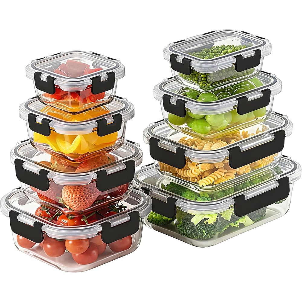 8 Parçalı Borosilikat Cam Gıda - Food Storage Set Glass incelemesi ve fiyatı