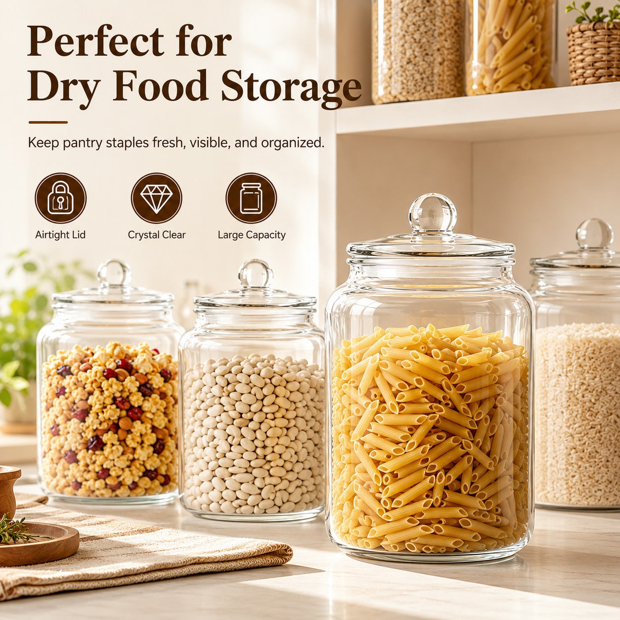 Büyük Şeffaf Cam Saklama Kavan - Glass Food Storage Xl incelemesi ve fiyatı