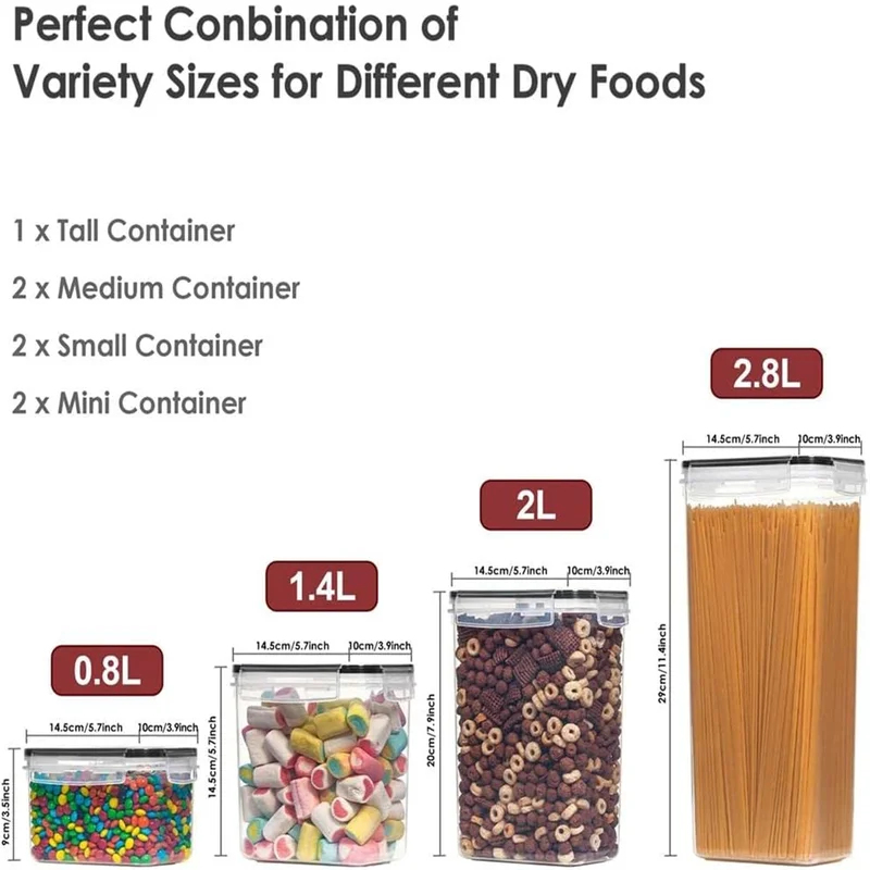 7 Parça Mutfak Gıda Saklama Ka - Food Storage Jar Set incelemesi ve fiyatı