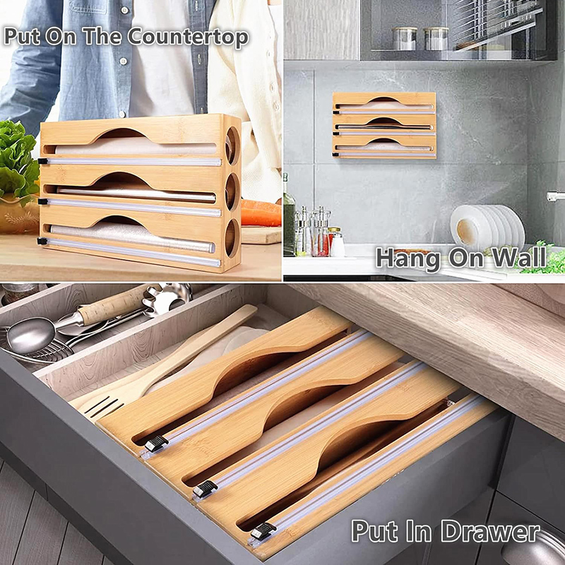 3'ü 1 Arada Bambu Folyo Kesme  - Food Storage Cabinet For Kitchen incelemesi ve fiyatı