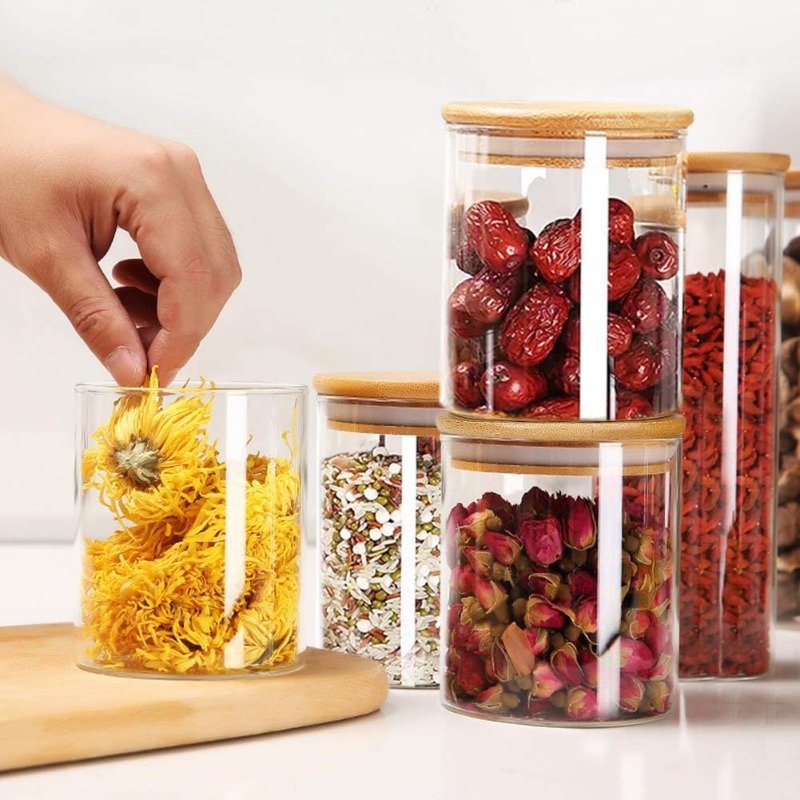12'li Cam Kavanoz Seti, Bambu  - Food Storage Set Glass incelemesi ve fiyatı