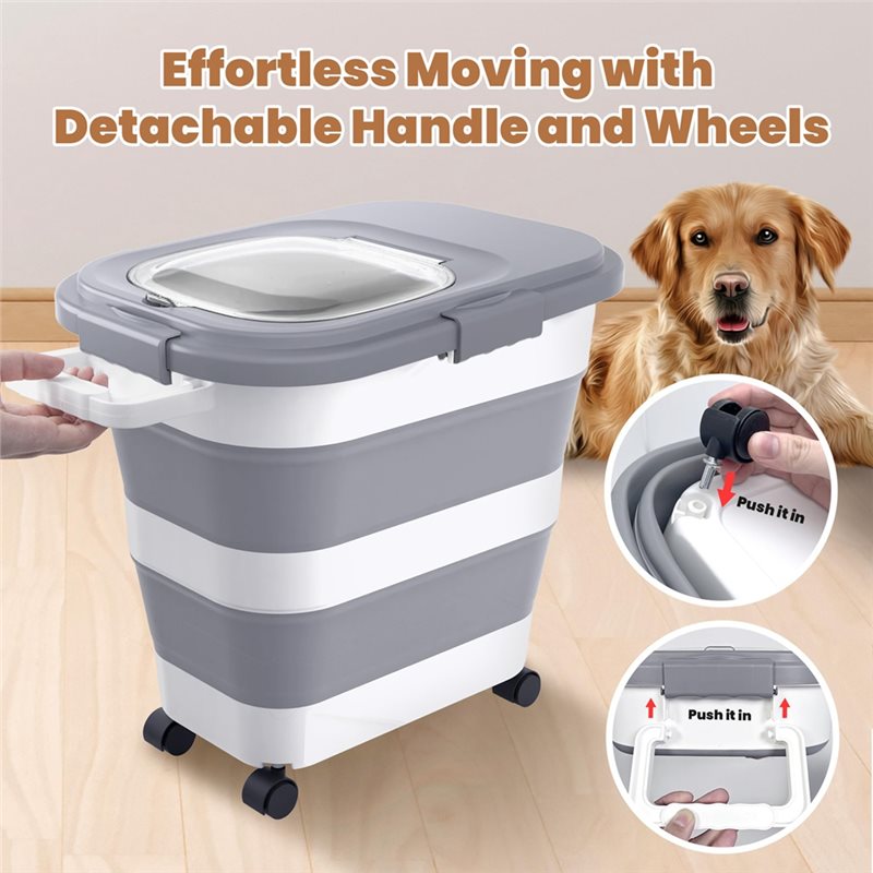 A53Q-Gıda Saklama Kabı 1 ADET  - Food Storage With Wheels incelemesi ve fiyatı