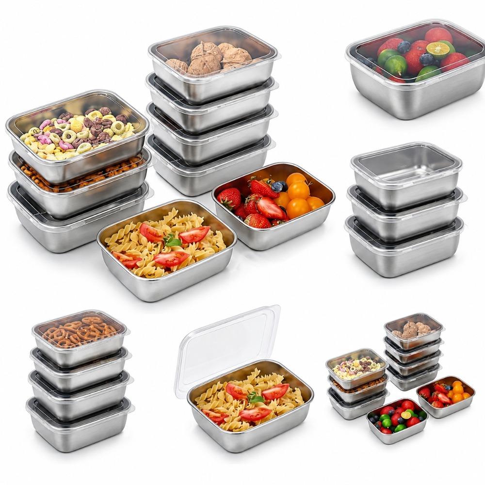 6 Adet Paslanmaz Çelik Gıda Sa - Food Storage Lunch Box incelemesi ve fiyatı