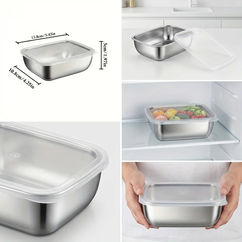 6 Adet Paslanmaz Çelik Gıda Sa - Food Storage Lunch Box incelemesi ve fiyatı