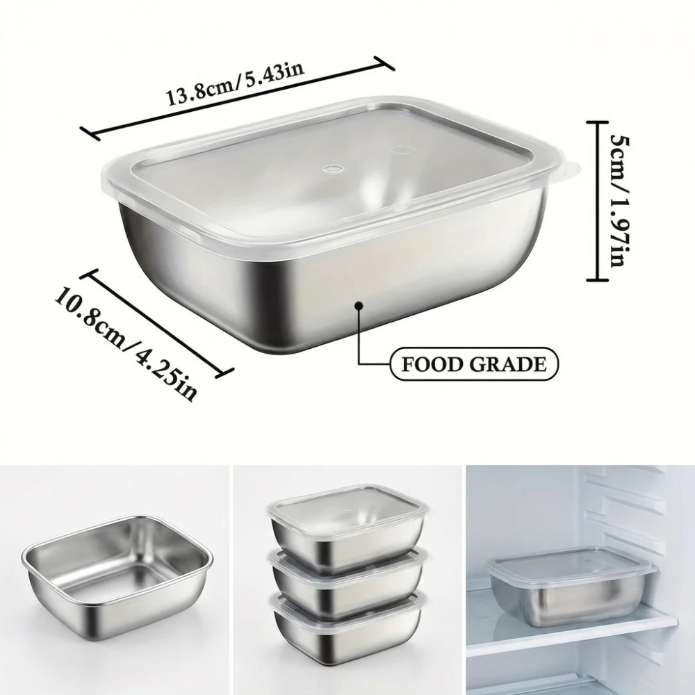 6 Adet Paslanmaz Çelik Gıda Sa - Food Storage Lunch Box incelemesi ve fiyatı