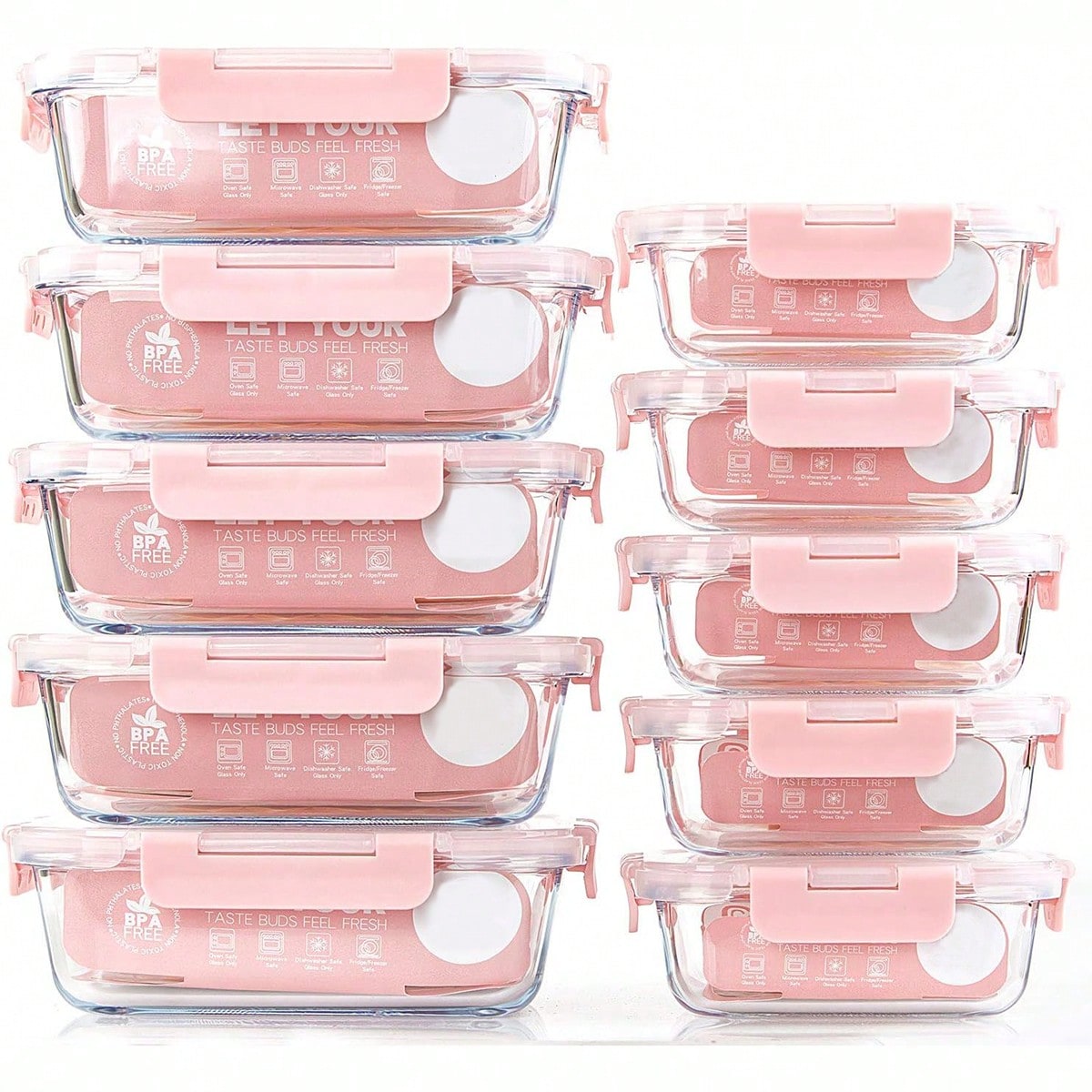 10'lu Paket Cam Yemek Hazırlık - Food Storage Lunch Box incelemesi ve fiyatı