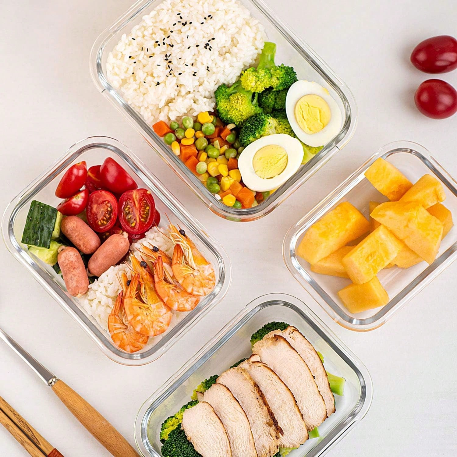 10'lu Paket Cam Yemek Hazırlık - Food Storage Lunch Box incelemesi ve fiyatı