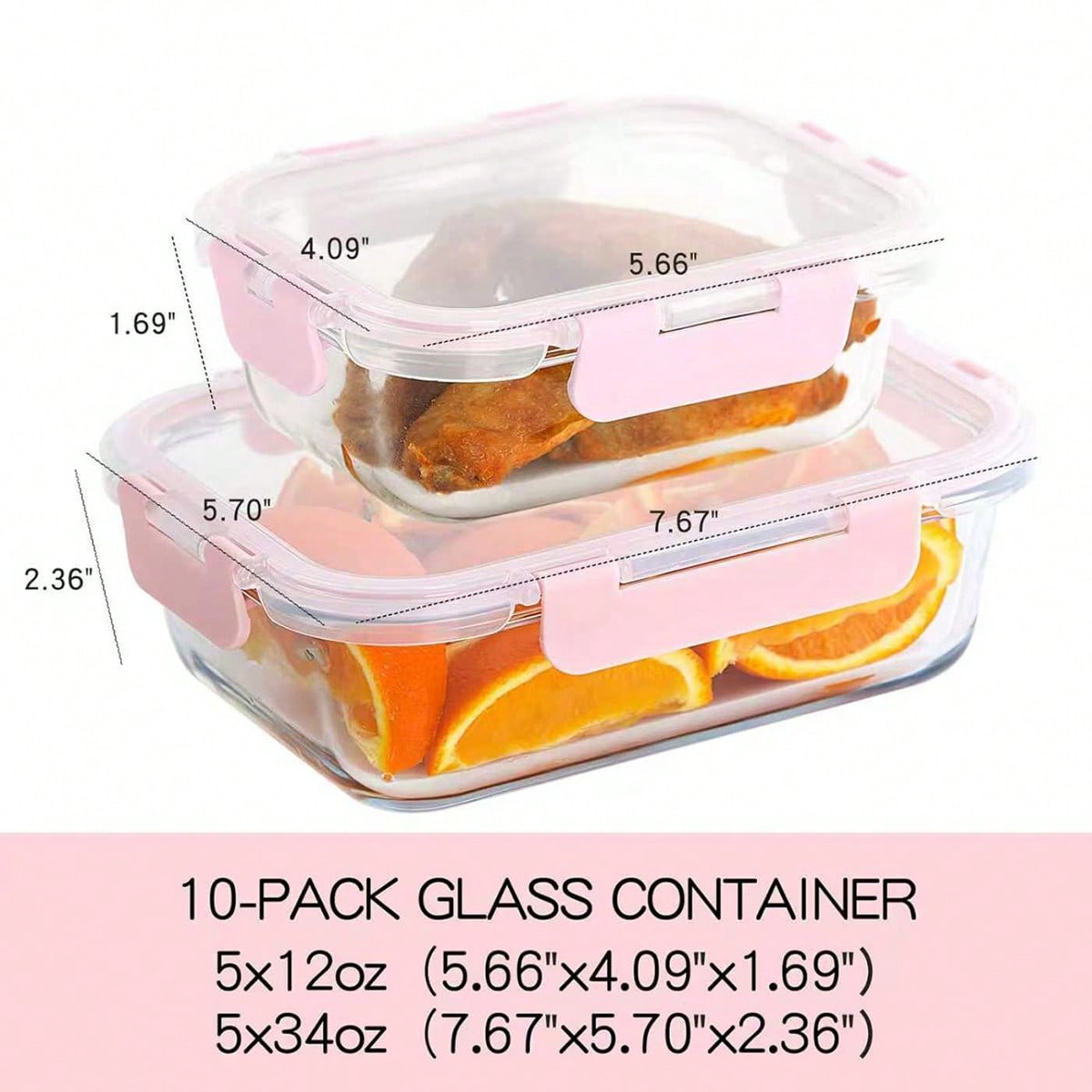 10'lu Paket Cam Yemek Hazırlık - Food Storage Lunch Box incelemesi ve fiyatı