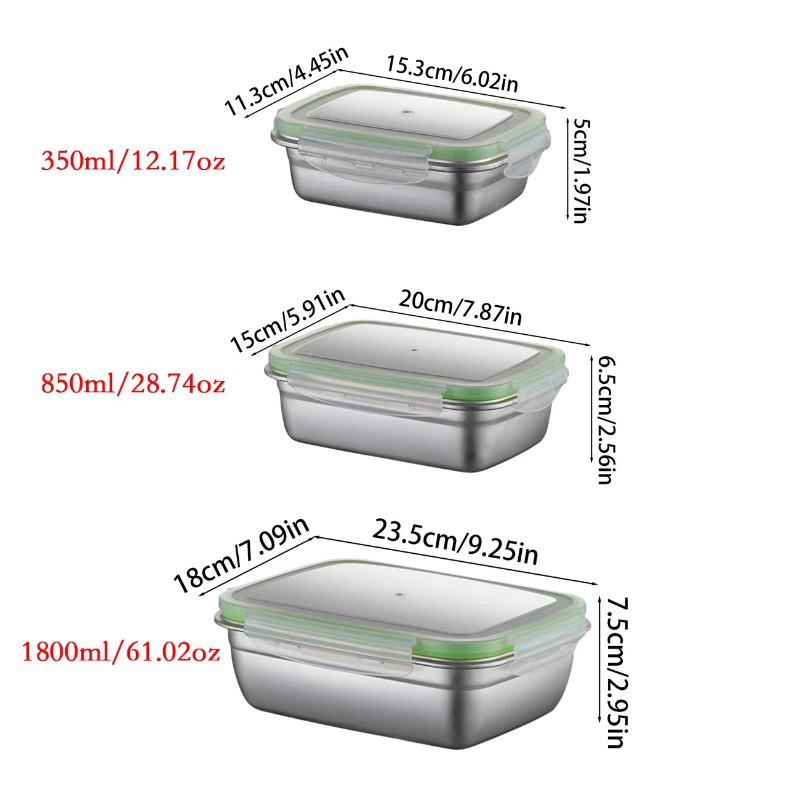 304 Paslanmaz Çelik Öğle Yemeğ - Food Storage Lunch Box incelemesi ve fiyatı