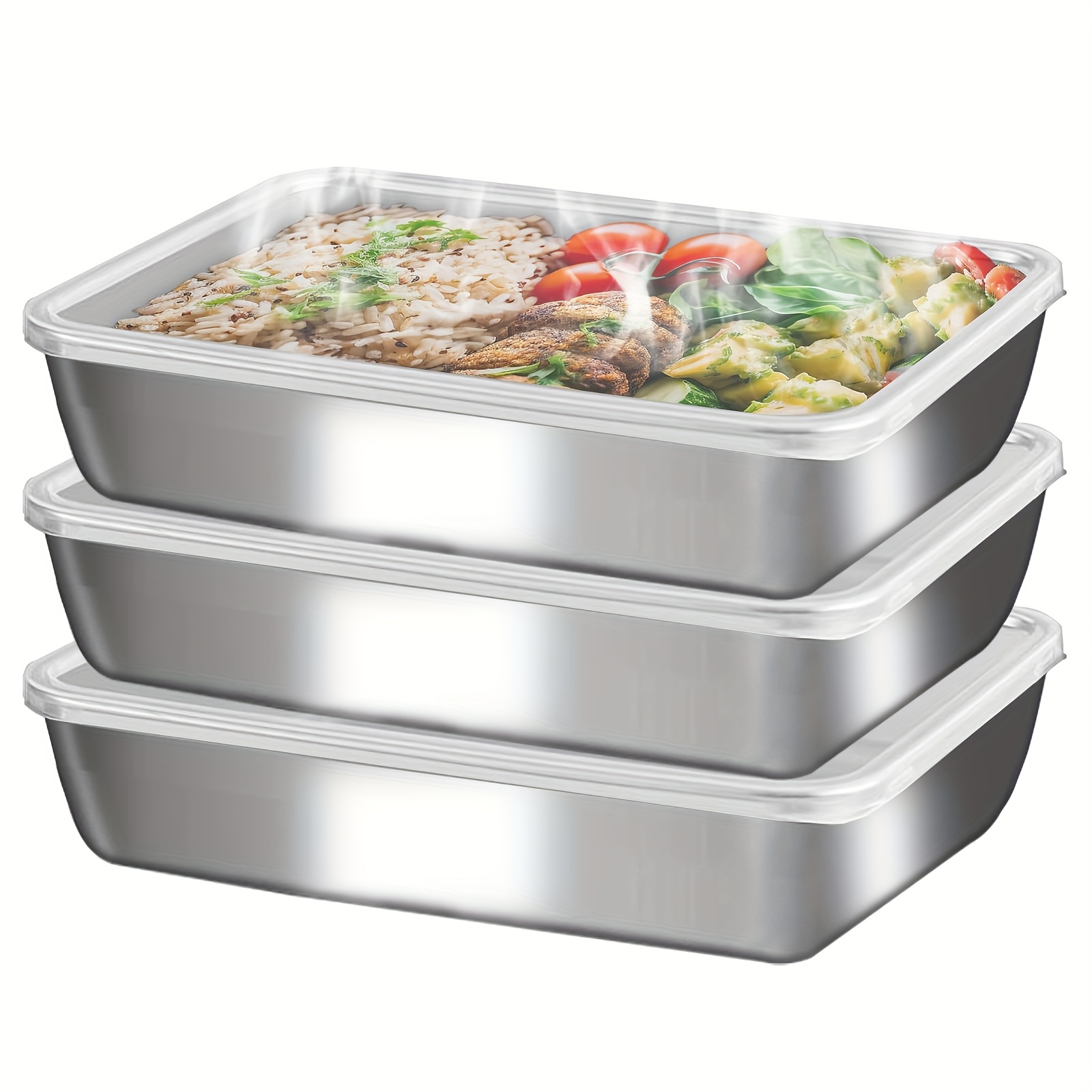 3 adet Paslanmaz Çelik Gıda Sa - Food Storage Lunch Box incelemesi ve fiyatı