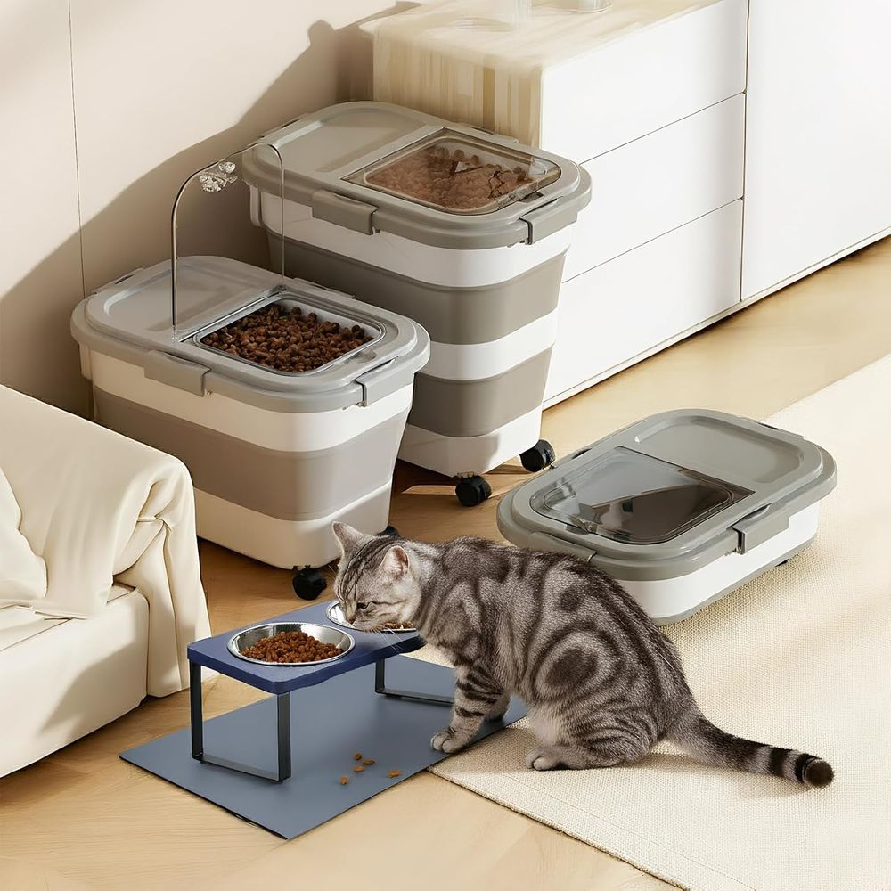 15 Lbs Köpek/Kedi Maması Sakla - Food Storage With Wheels incelemesi ve fiyatı