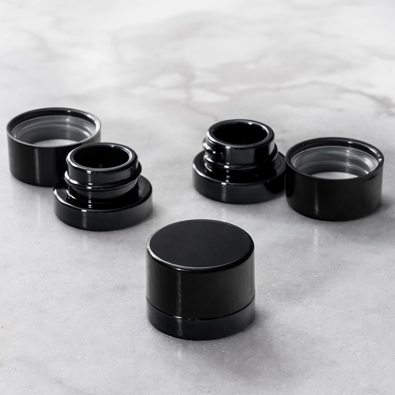 5 ml Kalın Siyah Cam Kavanozla - Food Storage Glass Container Set incelemesi ve fiyatı