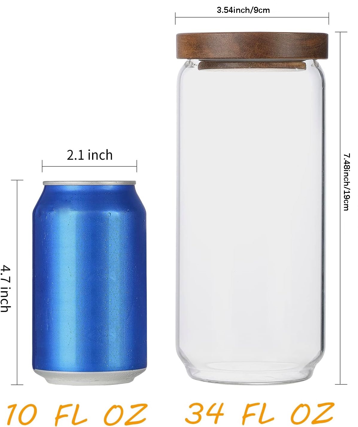 4'lü Paket 34 OZ Ahşap Kapaklı - Food Storage Set Glass incelemesi ve fiyatı