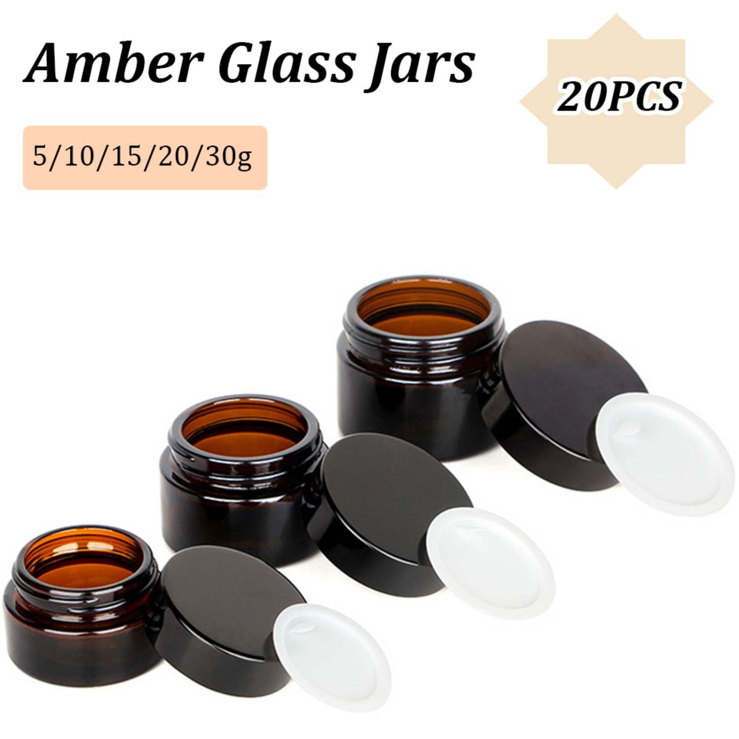 20 adet küçük amber cam kavano - Food Storage Set Glass incelemesi ve fiyatı