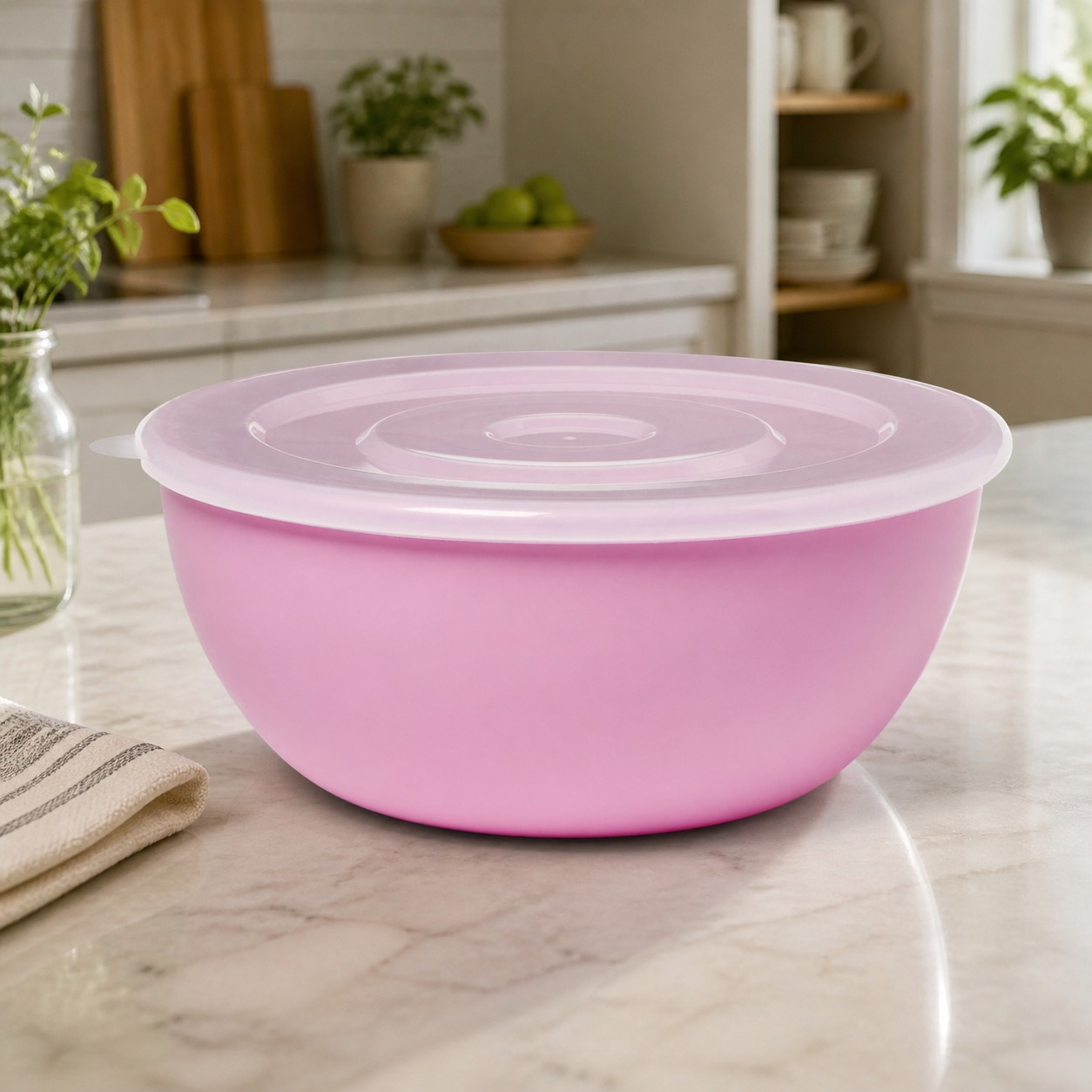 Uyumlu Kapaklı Pembe Kase, Mut - Food Storage Meal Prep incelemesi ve fiyatı